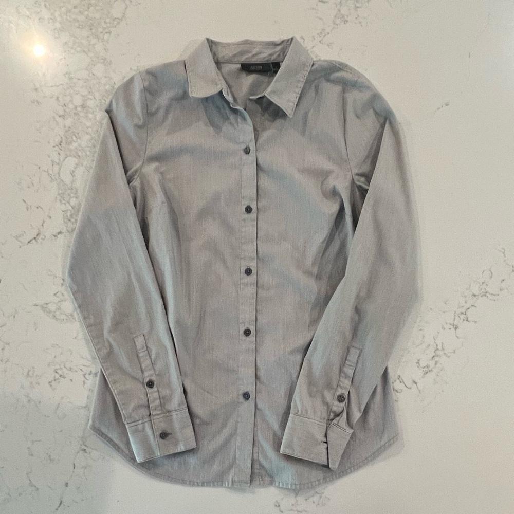 Women’s Pinstripe Button Down Shirt